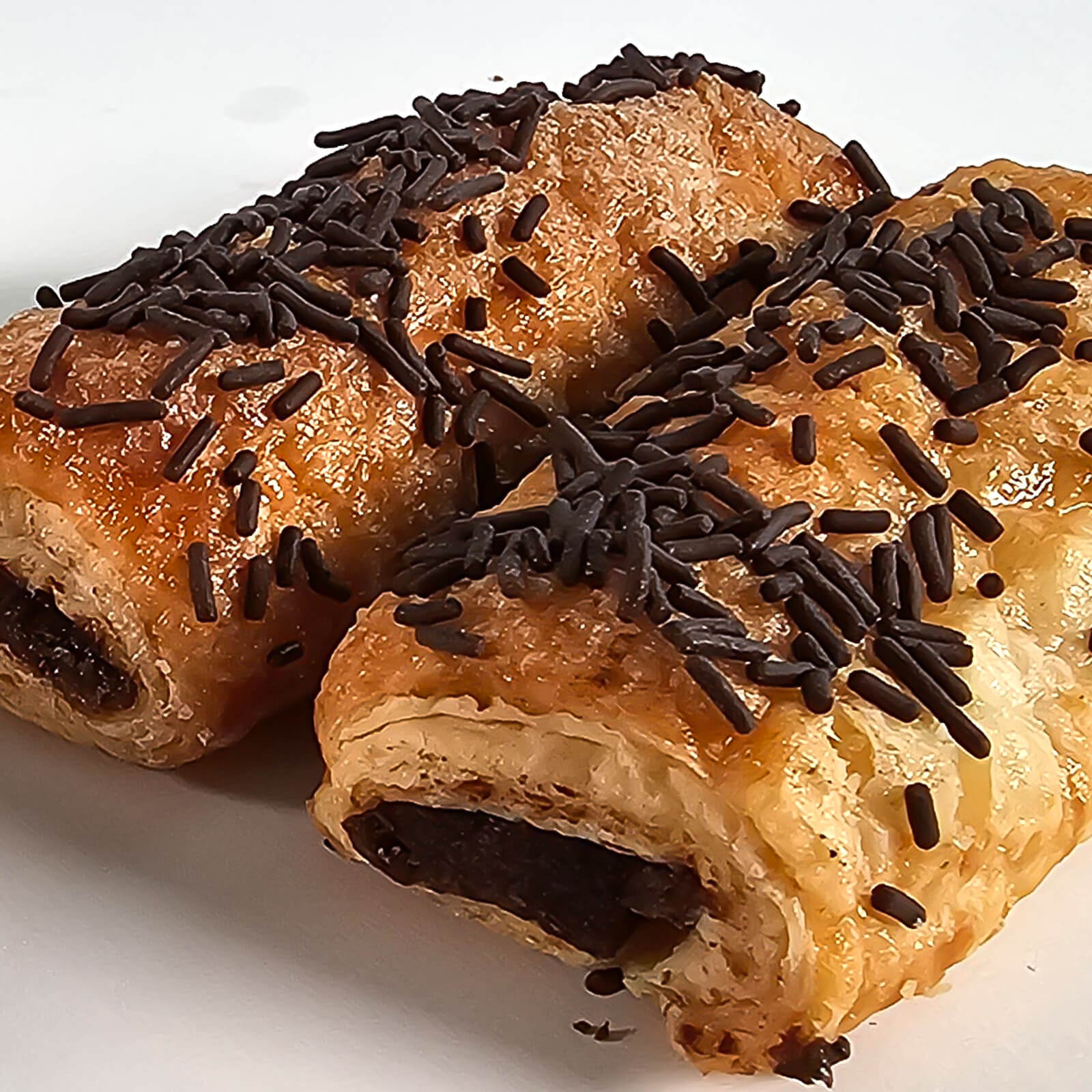 Flautas de chocolate